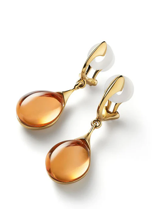 GALEA Clip-On Earrings -Honey - Lositime