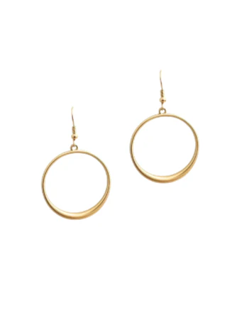 Gold Hoop Earrings - Lositime