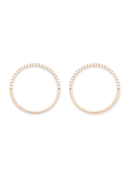 Pave Hoop Rose Gold - Lositime